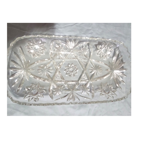 Anchor Hocking Other - ⏳️Vintage⏳️ ANCHOR HOCKING Early Amercan Prescut Glass Serving Dish